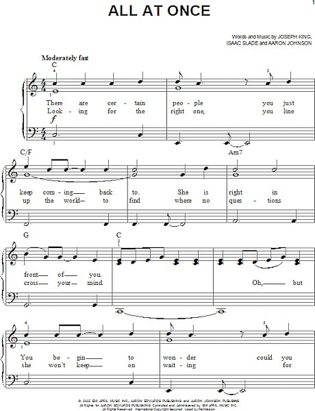 open zoom image for All At Once - Easy Piano, New, Main