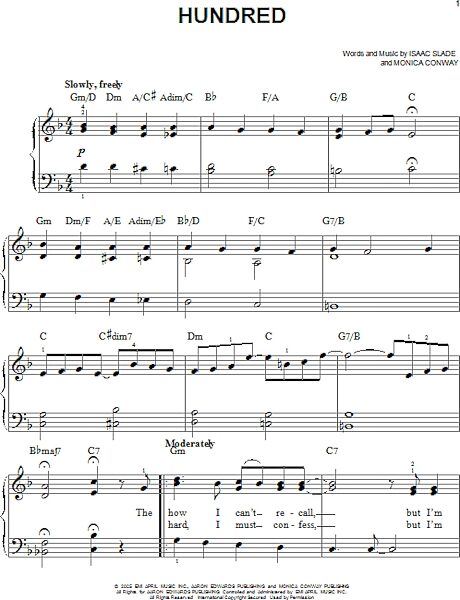 open zoom image for Hundred - Easy Piano, New, Main