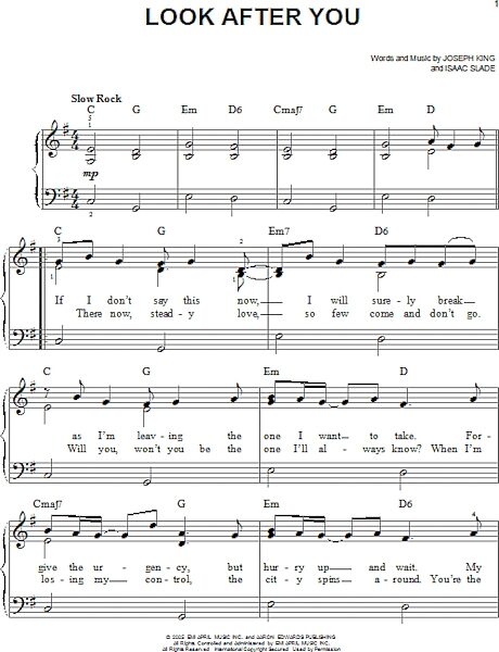 open zoom image for Look After You - Easy Piano, New, Main