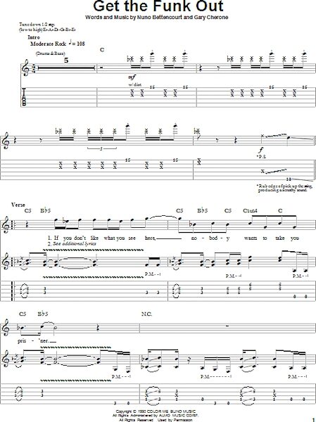 open zoom image for Get The Funk Out - Guitar Tab Play-Along, New, Main