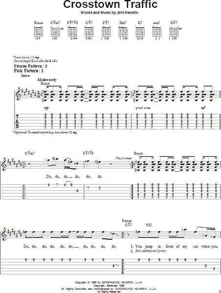 open zoom image for Crosstown Traffic - Easy Guitar with TAB, New, Main