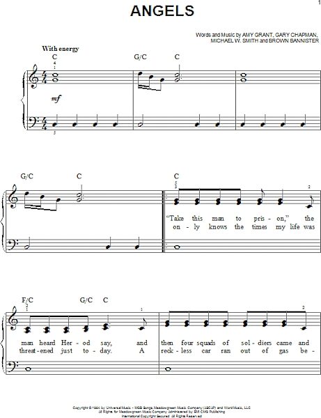 open zoom image for Angels - Easy Piano, New, Main