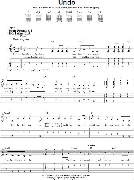 open zoom image for Undo - Easy Guitar with TAB, New, Main