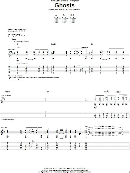 open zoom image for Ghosts - Guitar TAB, New, Main