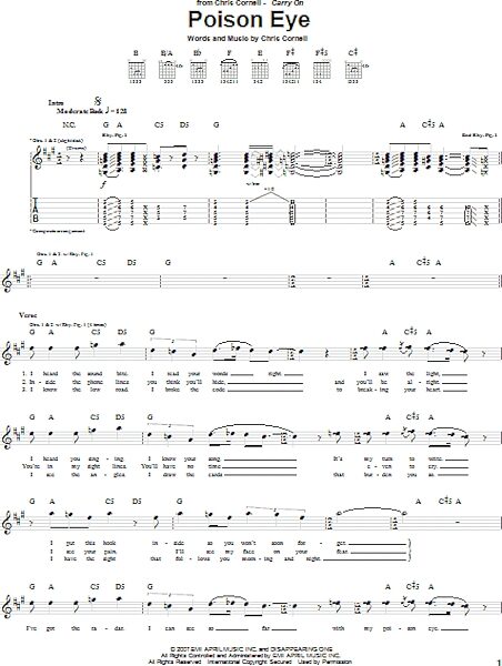 open zoom image for Poison Eye - Guitar TAB, New, Main