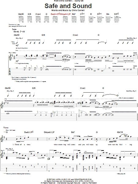 open zoom image for Safe And Sound - Guitar TAB, New, Main