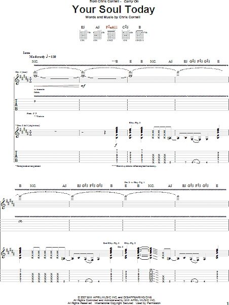 open zoom image for Your Soul Today - Guitar TAB, New, Main