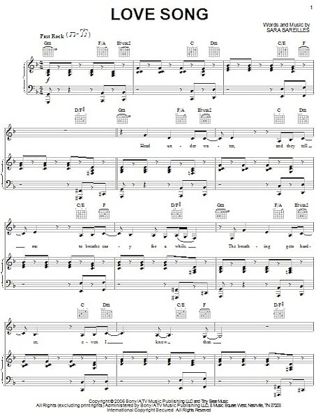 open zoom image for Love Song - Piano/Vocal/Guitar, New, Main