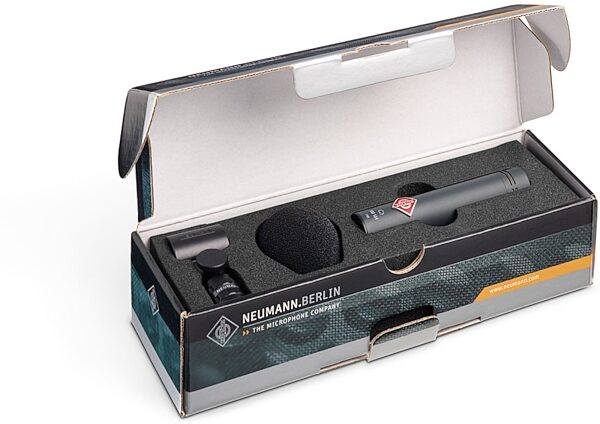 open zoom image for Neumann KM 184 Cardioid Small-Diaphragm Condenser Microphone, Single Microphone, Black, KM 184 MT, Package