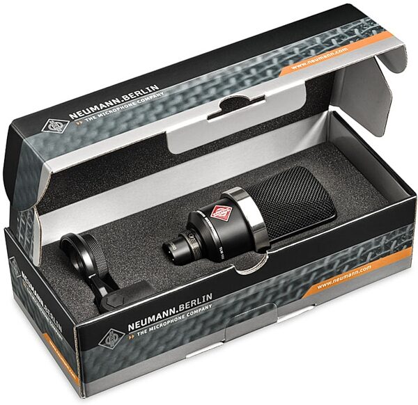 open zoom image for Neumann TLM 102 Studio Microphone, Black, TLM 102 BK, with Swivel Mount, Package