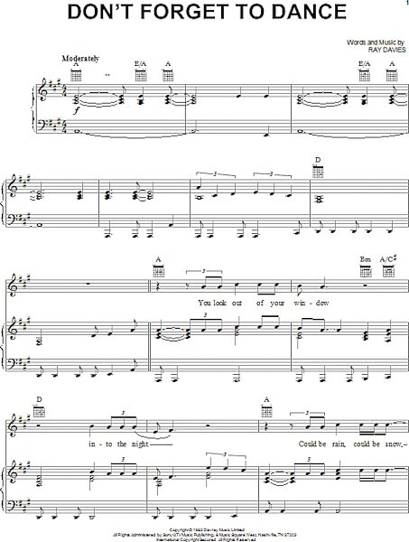 open zoom image for Don't Forget To Dance - Piano/Vocal/Guitar, New, Main