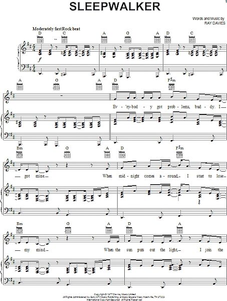 open zoom image for Sleepwalker - Piano/Vocal/Guitar, New, Main