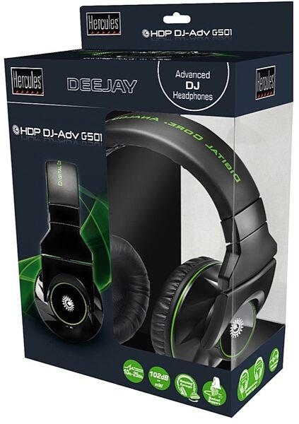 open zoom image for Hercules HDP DJ-Adv G501 Advanced DJ Headphones, Package