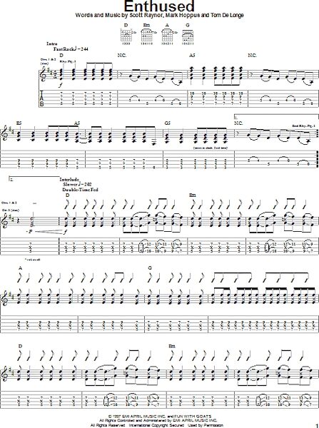 open zoom image for Enthused - Guitar TAB, New, Main