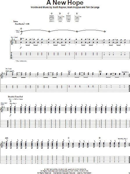 open zoom image for A New Hope - Guitar TAB, New, Main