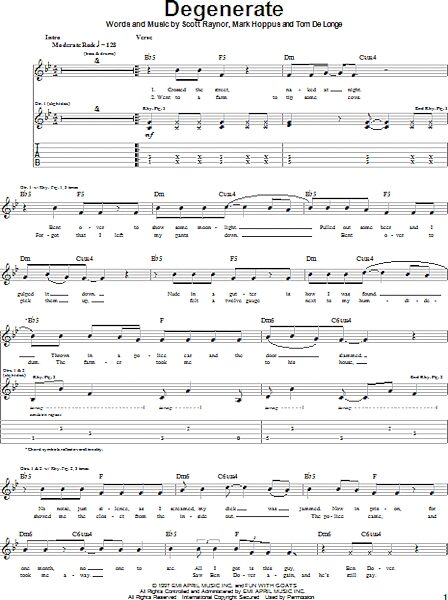 open zoom image for Degenerate - Guitar TAB, New, Main