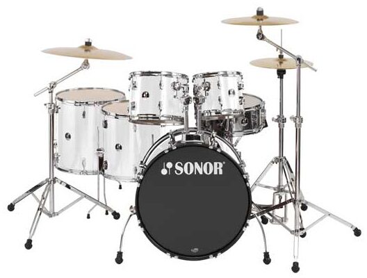open zoom image for Sonor Extreme Force 22 6-Piece Drum Kit, White