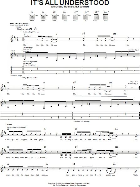 open zoom image for It's All Understood - Guitar TAB, New, Main