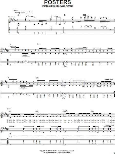 open zoom image for Posters - Guitar TAB, New, Main