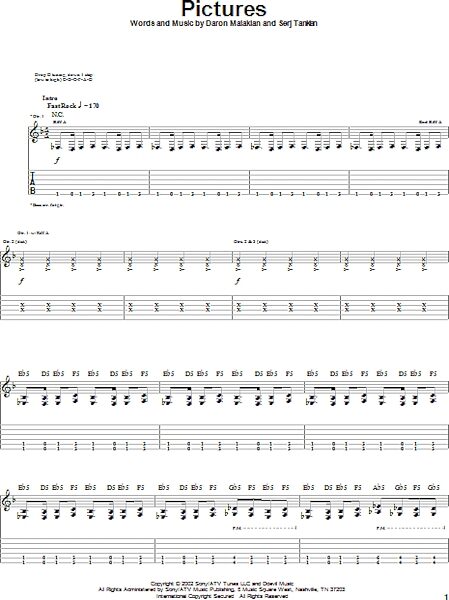 open zoom image for Pictures - Guitar TAB, New, Main
