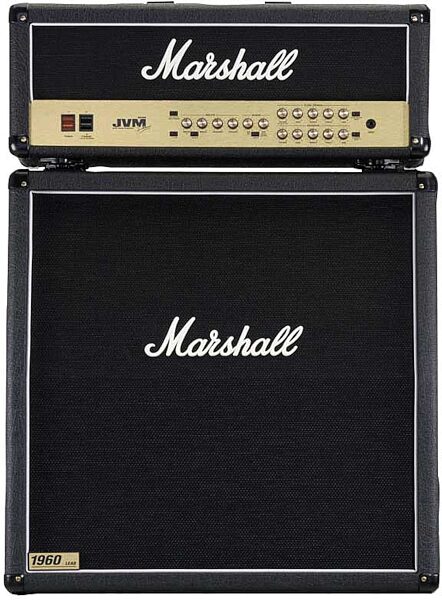open zoom image for Marshall JVM Guitar Amplifier Half Stack with JVM205H Head and JCM1960A Cabinet, Main
