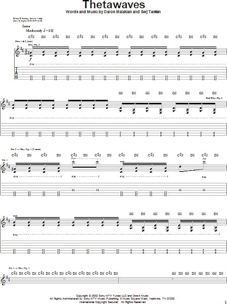 open zoom image for Thetawaves - Guitar TAB, New, Main