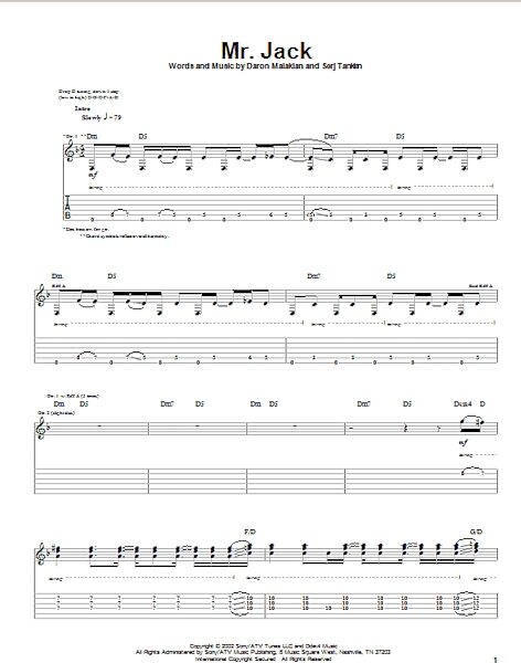 open zoom image for Mr. Jack - Guitar TAB, New, Main