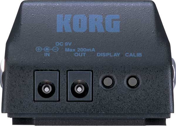 open zoom image for Korg Pitchblack Chromatic Tuner Guitar Pedal, Rear