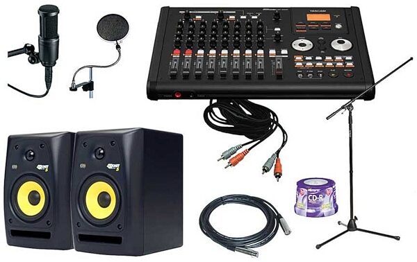 open zoom image for TASCAM DP02CF 8-Track Compact Flash Digital Recorder, Studio Pack
