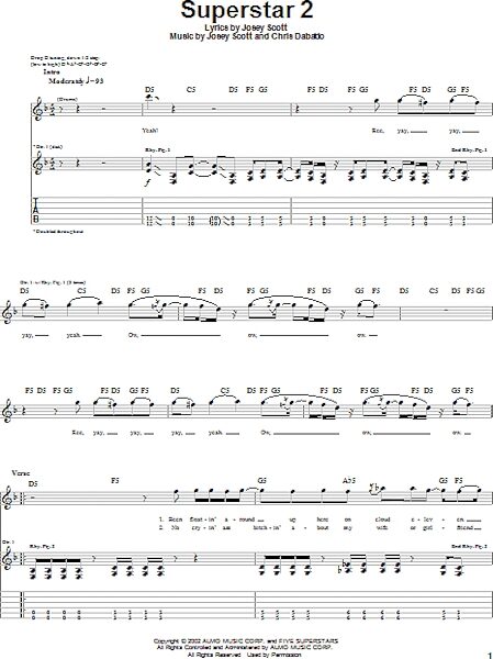 open zoom image for Superstar 2 - Guitar TAB, New, Main