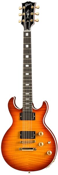open zoom image for Gibson LHDC Longhorn Double Cutaway Electric Guitar with EMG Pickups (With Case), Main