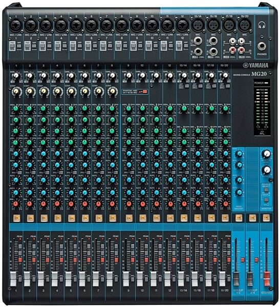 open zoom image for Yamaha MG20 Mixer, 6-Bus, New, Main