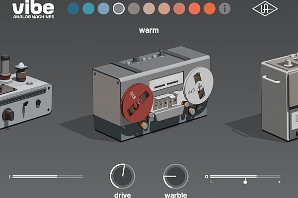 open zoom image for Universal Audio UAD Vibe Analog Machines Plug-in Software, Digital Download, Action Position Back