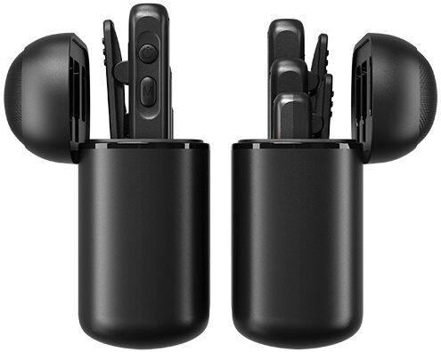 open zoom image for iCON Pro Audio AirMic 3 Dual-Channel Wireless Microphone System, Black, Action Position Back