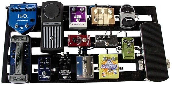 open zoom image for Pedaltrain Pro HC Pedalboard with ATA Flight Case, Pedalboard Example (Pedals Not Included)