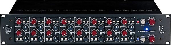 open zoom image for Rupert Neve Designs 5059 Satellite 16x2+2 Summing Mixer, Black, Action Position Front
