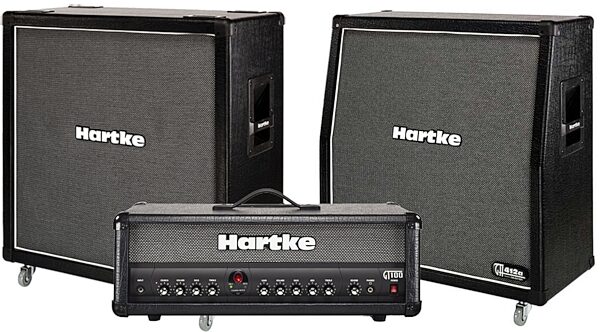 open zoom image for Hartke GT Guitar Amplifier Full Stack Package with GT100 Head, GH412A and GH412S Cabinets, Main
