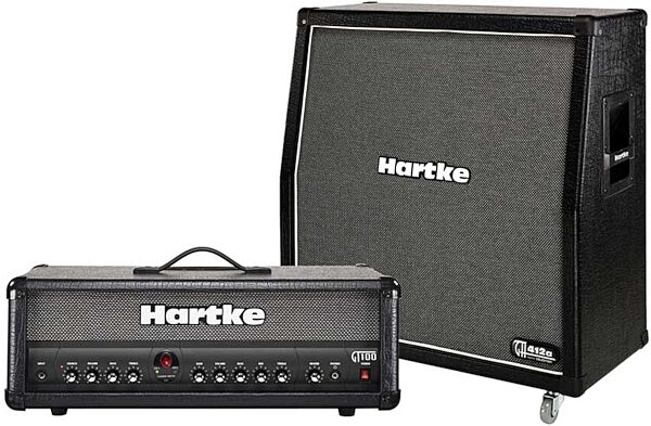 open zoom image for Hartke GT Guitar Amplifier Half Stack with GT100 Head and GH412A Cabinet, Main