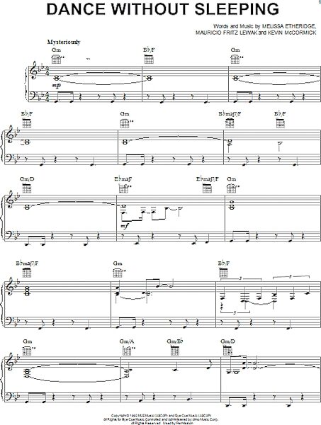 open zoom image for Dance Without Sleeping - Piano/Vocal/Guitar, New, Main