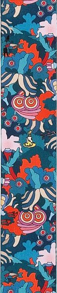 open zoom image for D'Addario The Beatles Yellow Submarine Printed Vinyl Guitar Strap, Action Position Back