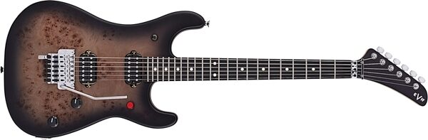 open zoom image for EVH Eddie Van Halen 5150 Series Deluxe Electric Guitar, Poplar Burl Black Burst, Open Box (Very Good), Action Position Front