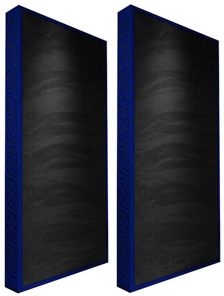 open zoom image for Ready Acoustics C424BK Chameleon Bass Traps (Black), Blue Frame