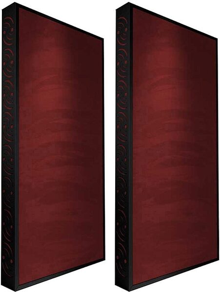 open zoom image for Ready Acoustics C424BG Chameleon Bass Traps (Burgundy), Black Frame