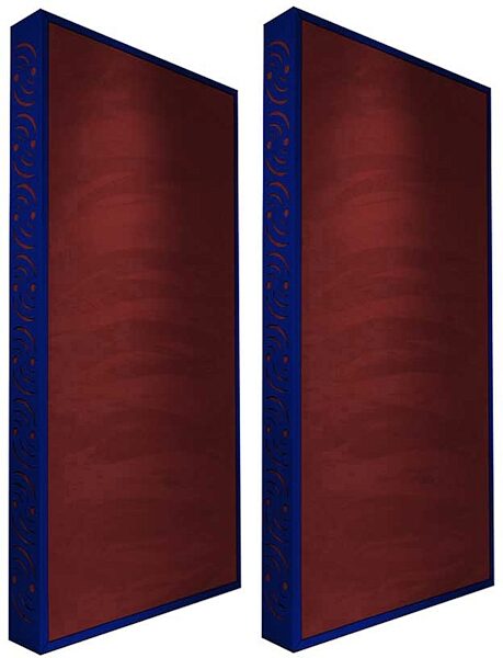 open zoom image for Ready Acoustics C424BG Chameleon Bass Traps (Burgundy), Blue Frame