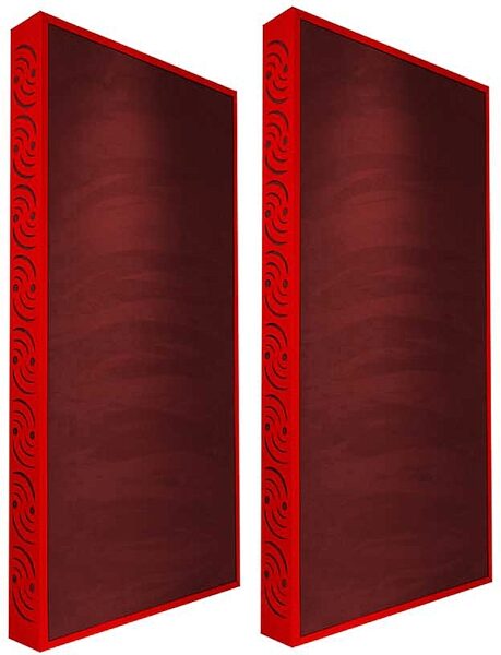 open zoom image for Ready Acoustics C424BG Chameleon Bass Traps (Burgundy), Red Frame