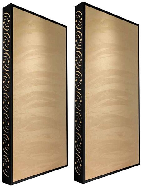 open zoom image for Ready Acoustics C424TN Chameleon Bass Traps (Tan), Black Frame