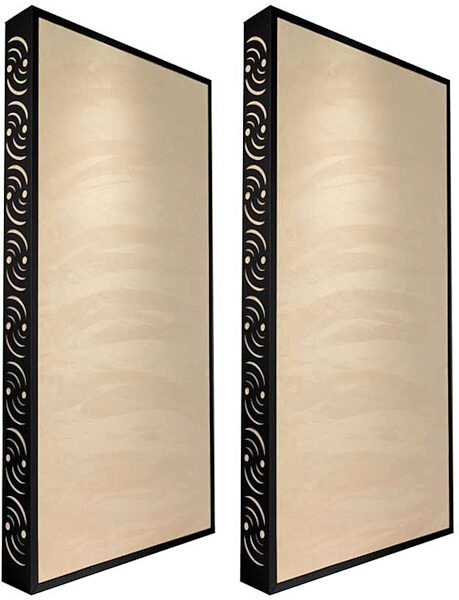 open zoom image for Ready Acoustics C424SD Chameleon Bass Traps (Sand), Black Frame