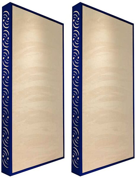 open zoom image for Ready Acoustics C424SD Chameleon Bass Traps (Sand), Blue Frame