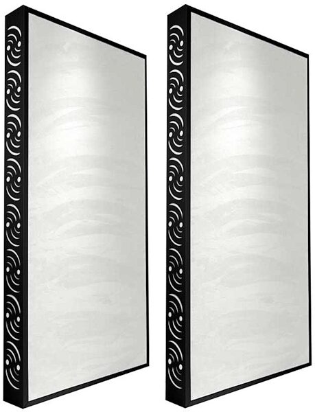 open zoom image for Ready Acoustics C424WT Chameleon Bass Traps (White), Black Frame