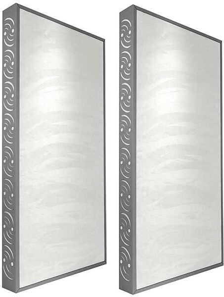 open zoom image for Ready Acoustics C424WT Chameleon Bass Traps (White), Grey Frame